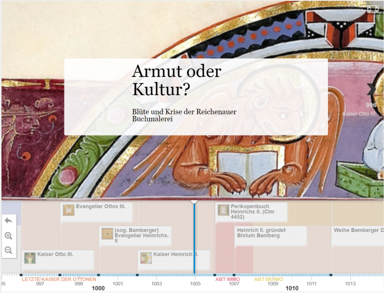 Vorschau Timeline Blüte und Krise der Reichenauer Buchmalerei