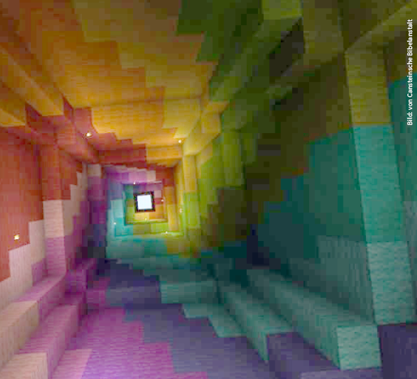 Tunnel in Regenbogenfarben