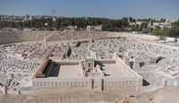 Jerusalem Modell, herodianischer Tempel