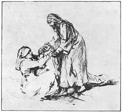 Rembrandt van Rijn, Heilung der Schwiegermutter des Petrus